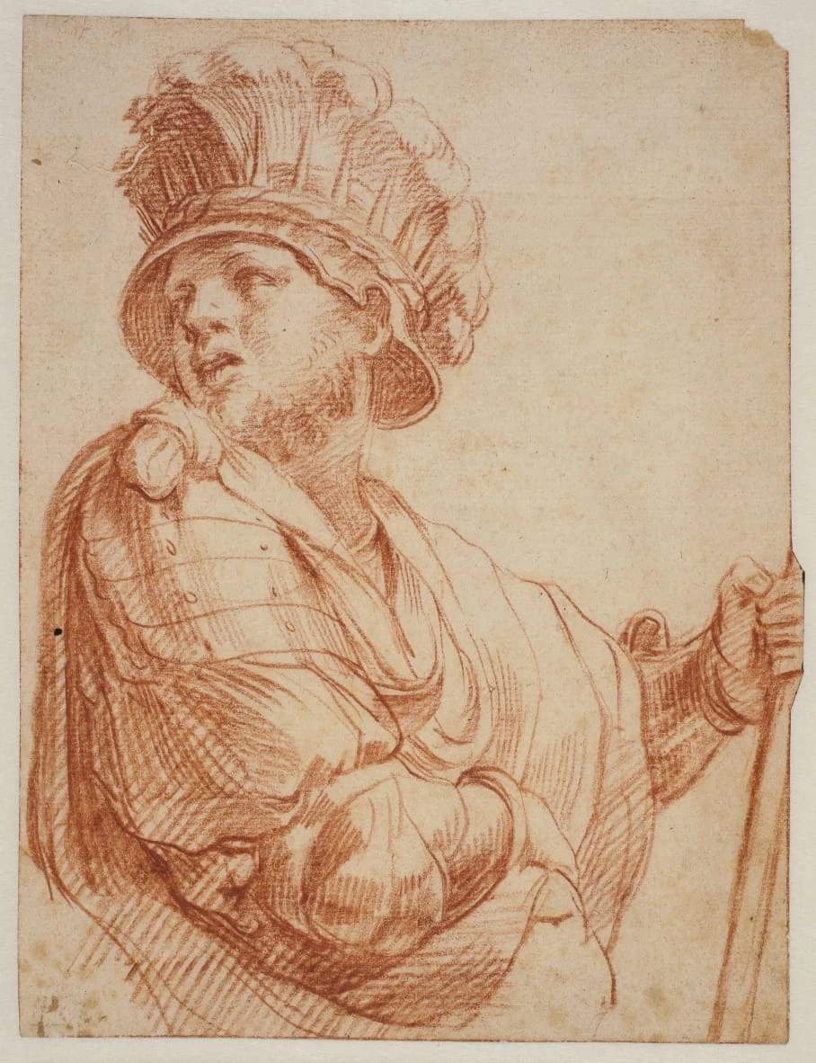Soldato con elmo piumato - Statens Museum for Kunst